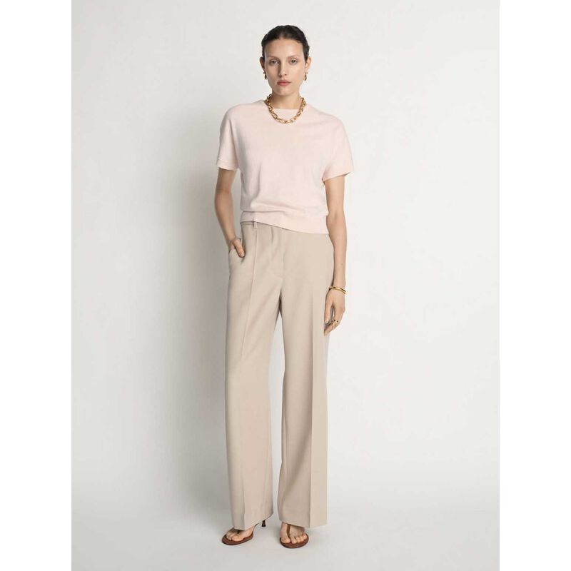Veronika Maine Cotton Cashmere Knit Tee image number 11
